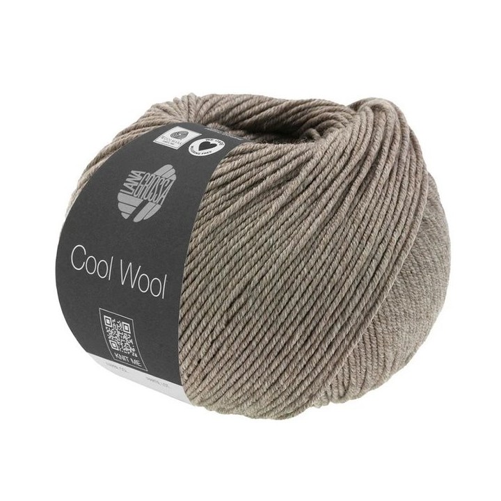 Lana Grossa Cool Wool Mélange Grijsbruin gemeleerd 1421