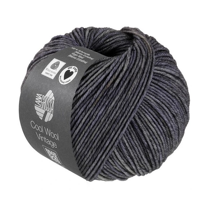 Lana Grossa Cool Wool Vintage Gris Foncé 7391