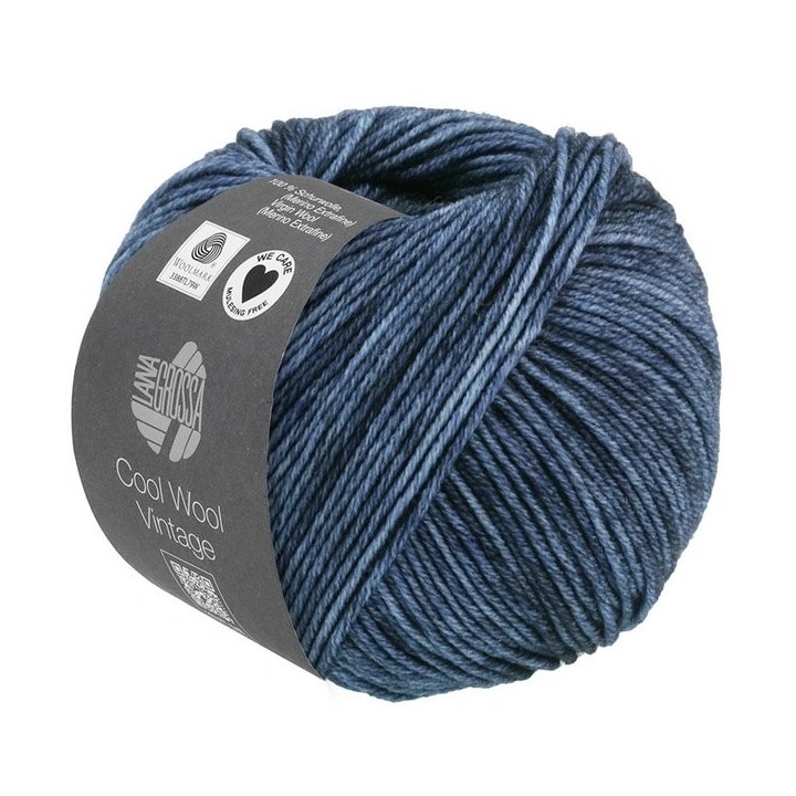 Lana Grossa Cool Wool Vintage Donkerblauw 7366