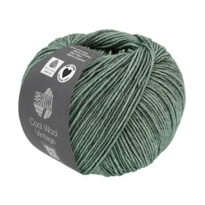 Lana Grossa Cool Wool Vintage Green grey 7368