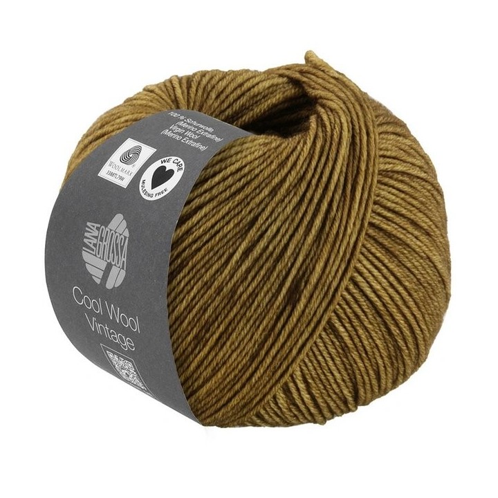 Lana Grossa Cool Wool Vintage Donker olijfgroen 7381