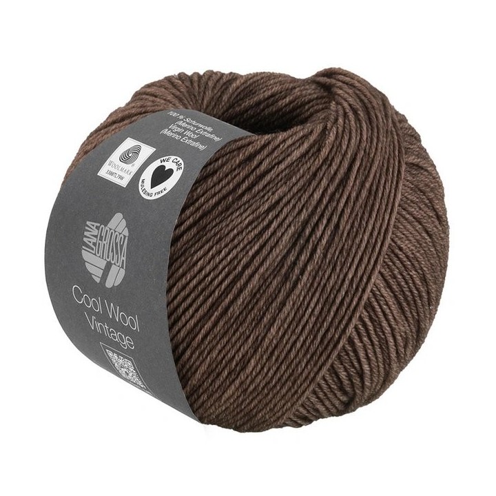 Lana Grossa Cool Wool Vintage Donkerbruin 7384