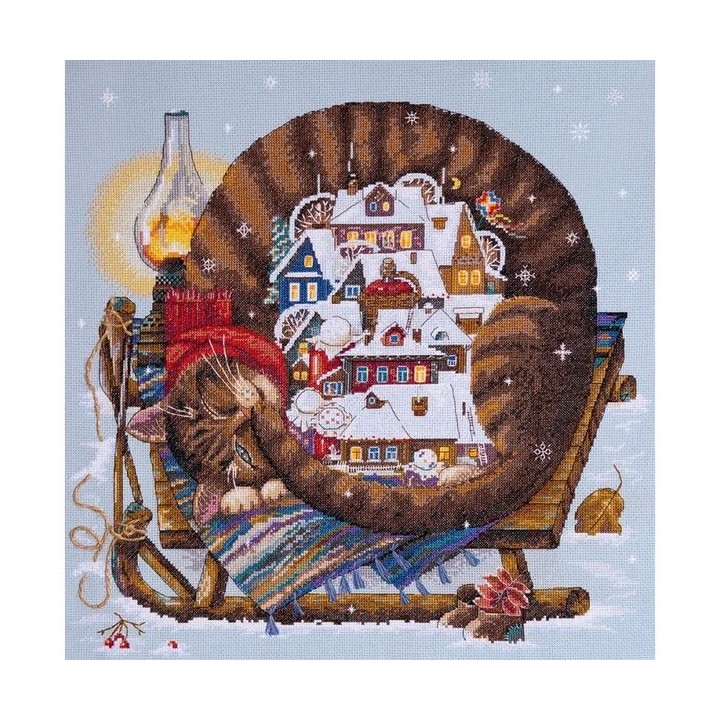 Embroidery kit Cozy Winter