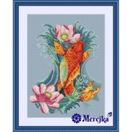 Stickset über die Goldener Koi