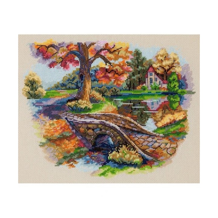 Stickset über die Herbstlandschaft