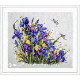 Embroidery kit Irises