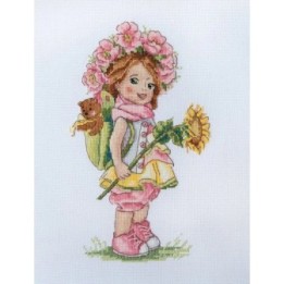 Kit de broderie Fille d'été