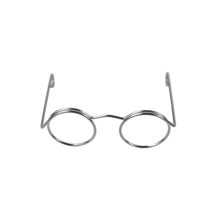 Glasses for stuffed toys metal 5cm nickel