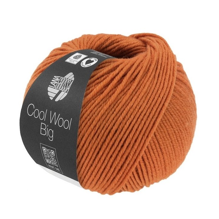 Lana Grossa Cool Wool Big orange brun 1036