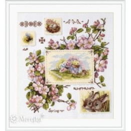 Embroidery kit Spring Sampler