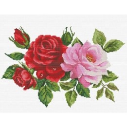 Embroidery kit Rose Bouquet