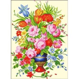 Embroidery kit Elegant Floral Arrangement