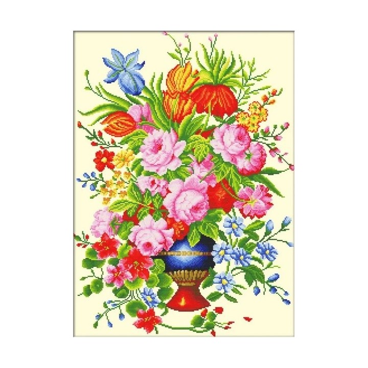Embroidery kit Elegant Floral Arrangement