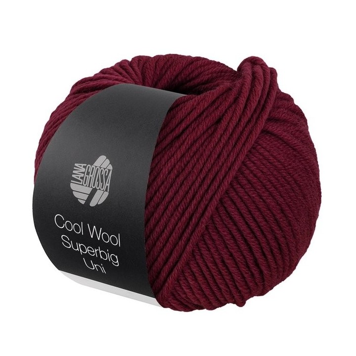 Lana Grossa Cool Wool Superbig Uni Wine red 06