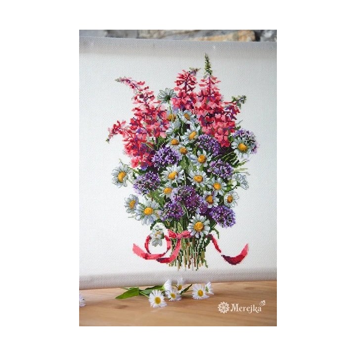 Kit de broderie Le bouquet des champs