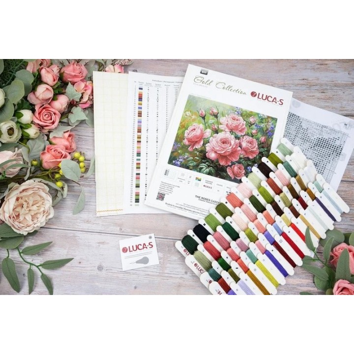 Luca-S Kit de broderie Le Jardin des Roses
