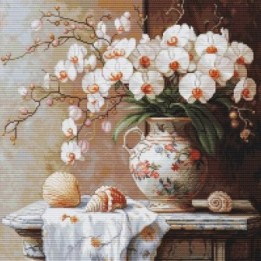 Luca-S Embroidery kit Elegance of the Orchid