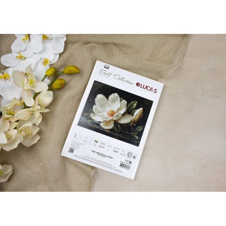 Luca-S Kit de broderie La Rosée du Magnolia