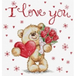 Luca-S Kit de broderie Je T'aime