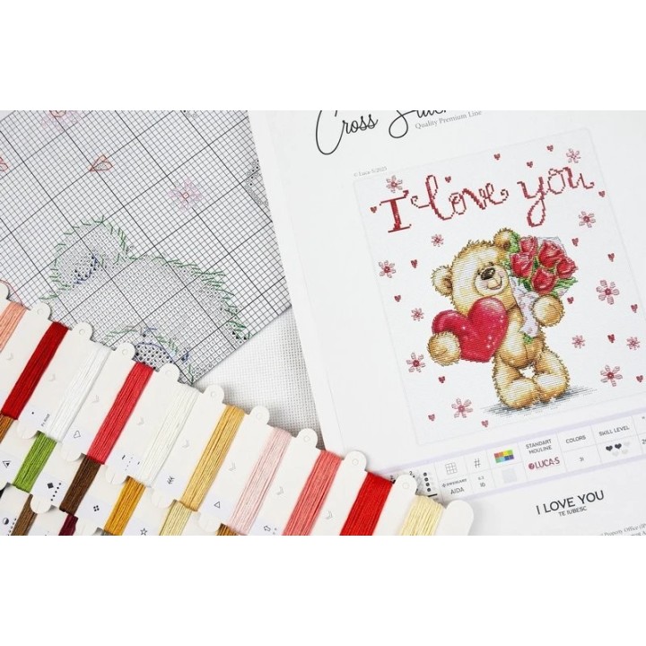Luca-S Embroidery kit I Love You