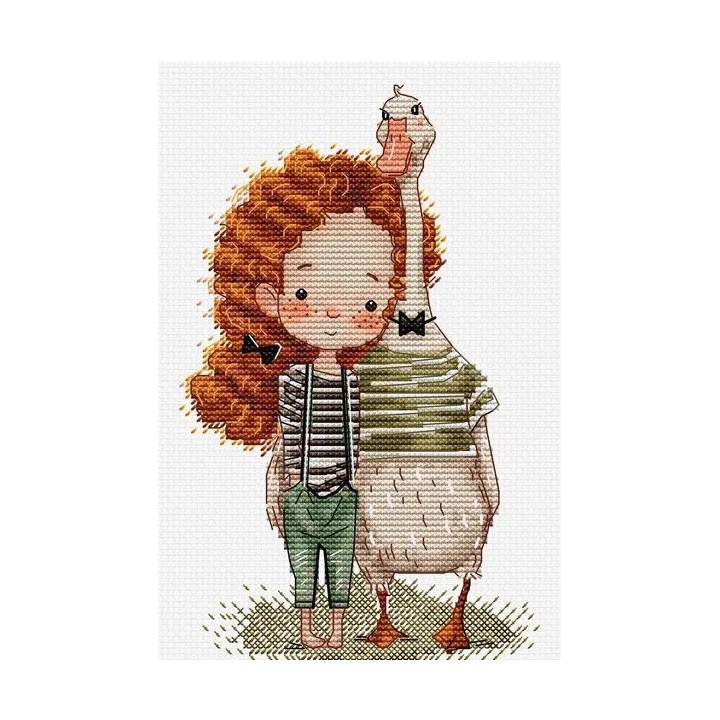 Embroidery kit  Lucy and The Goose