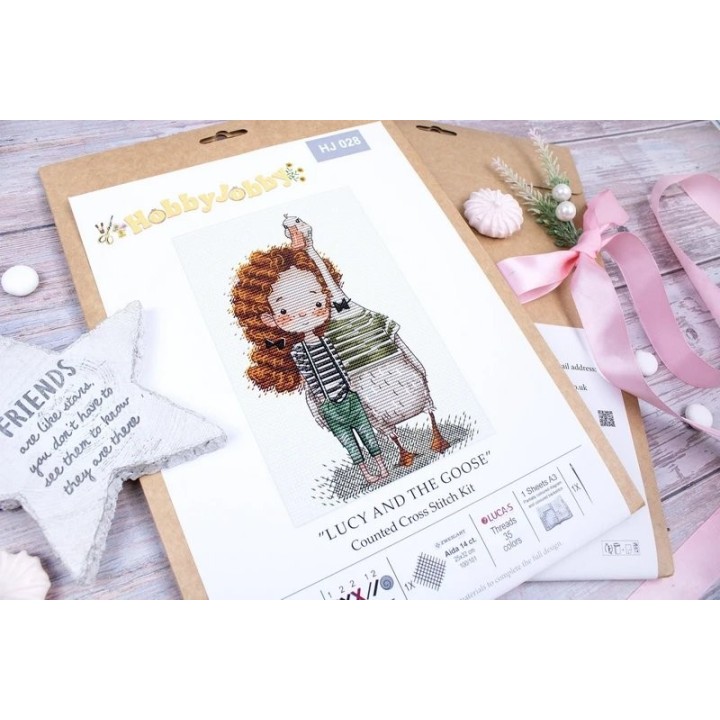 Kit de broderie Lucy et l'Oie
