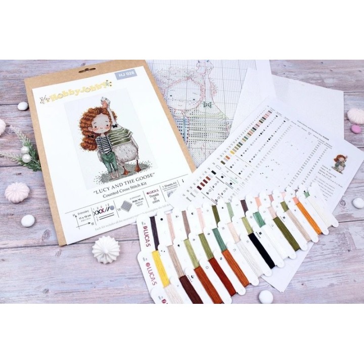 Kit de broderie Lucy et l'Oie