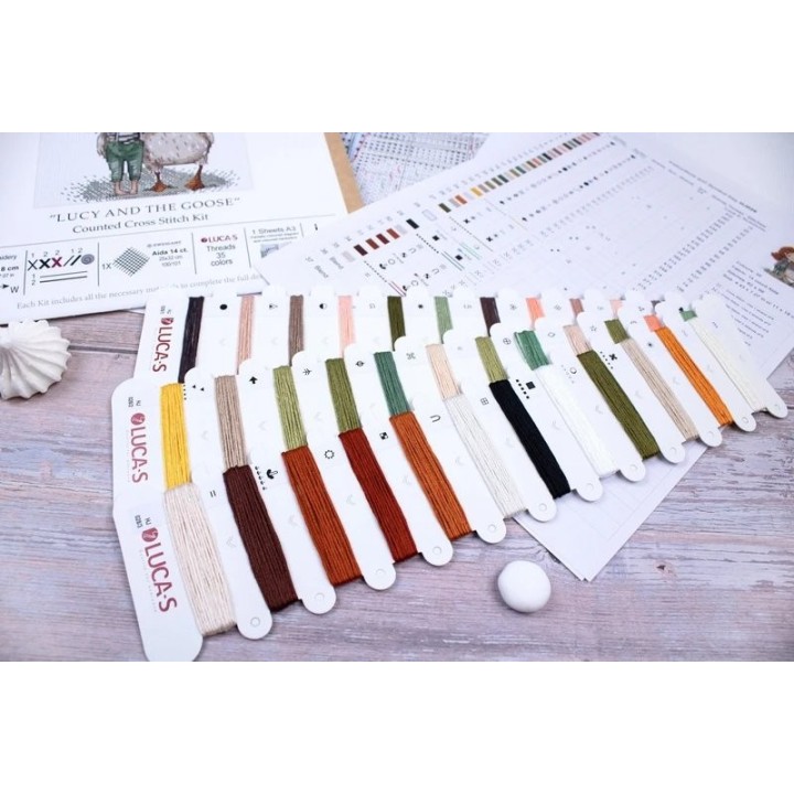 Kit de broderie Lucy et l'Oie