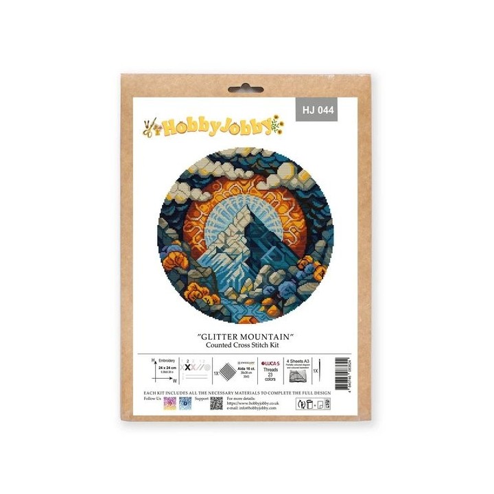 Kit de broderie Montagne Scintillante