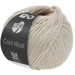 Lana Grossa Cool Wool Mélange Grey beige mottled 1491
