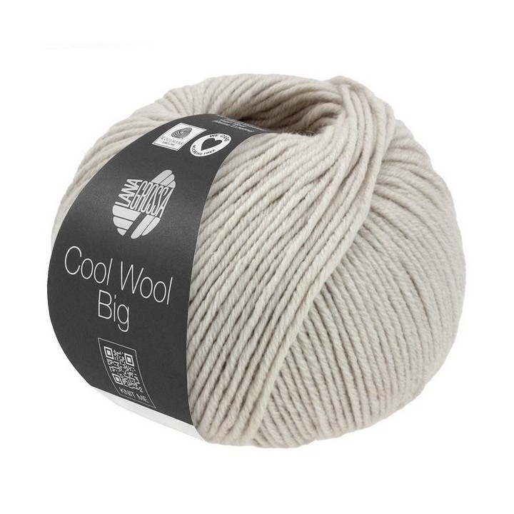 Lana Grossa Cool Wool Big Mélange Grey beige 1691