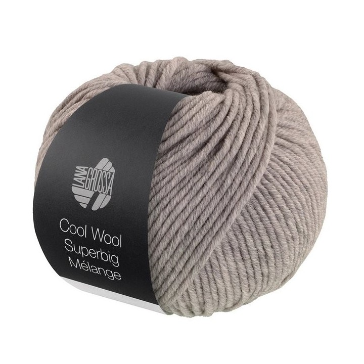 Lana Grossa Cool Wool Superbig Mélange Grijsbeige 215