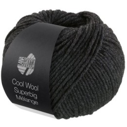 Lana Grossa Cool Wool Superbig Mélange Gris foncé 218
