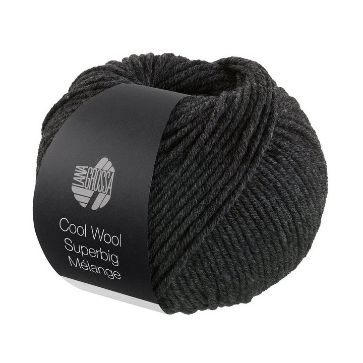 Lana Grossa Cool Wool Superbig Mélange Dark gray 218