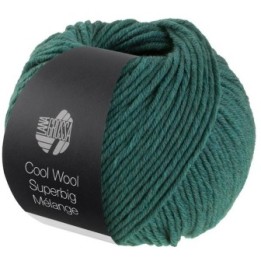 Lana Grossa Cool Wool Superbig Mélange Dunkelgrün 210