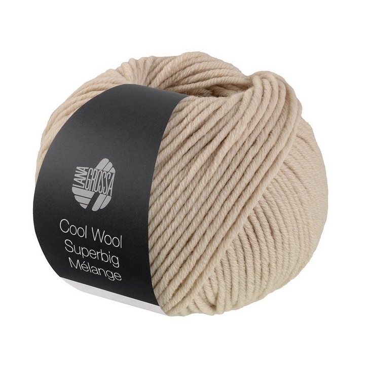 Lana Grossa Cool Wool Superbig Mélange Beige 214