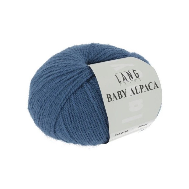 Lang Yarns Baby Alpaca 110 bleu acier