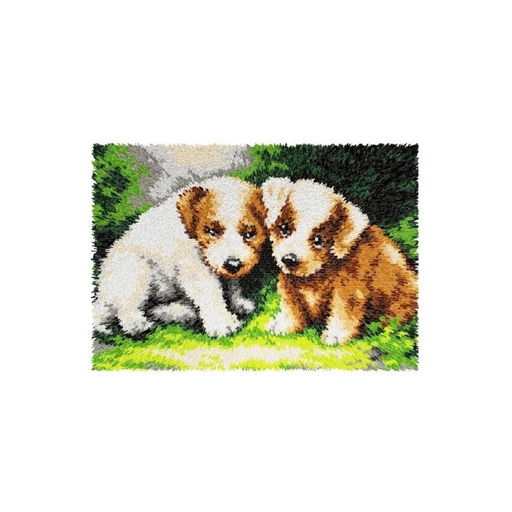 Latch hook rug kit Puppies 4176