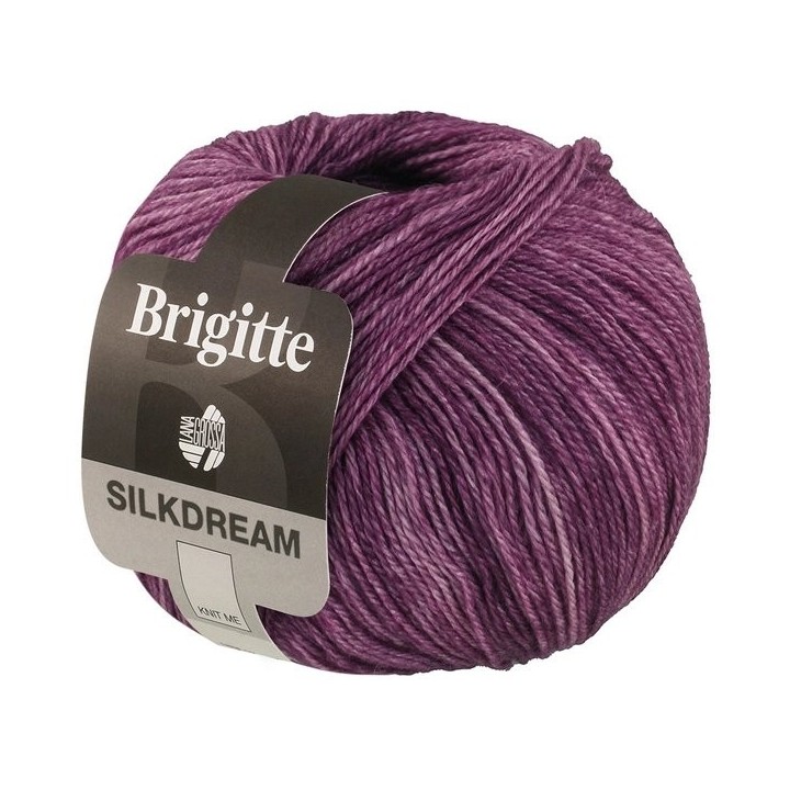 Lana Grossa Brigitte Silkdream 10 Rotviolett