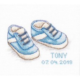 Luca-S Embroidery kit Baby Shoes
