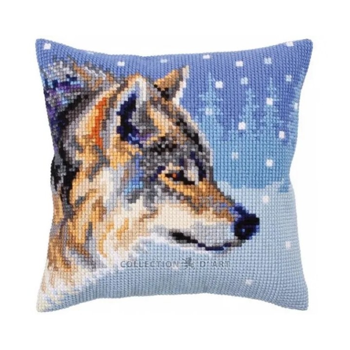 Kreuzstichkissen Wintertiere 5303