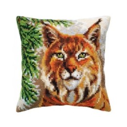 Kreuzstichkissen Luchs 5438