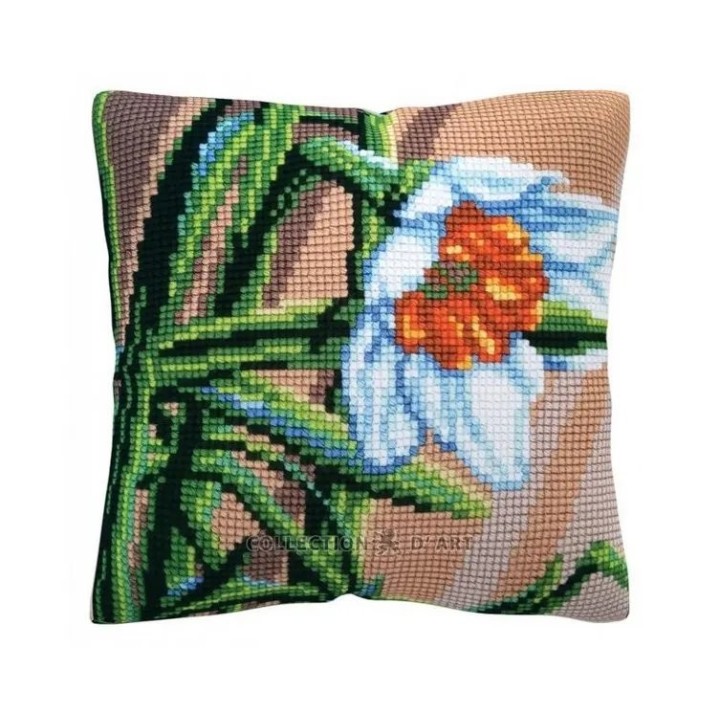 Stitch cushion kit White narcissus 5487