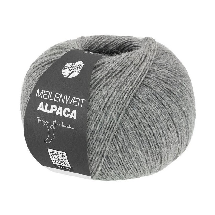 Lana Grossa Meilenweit 100 Alpaca 2014 Grau