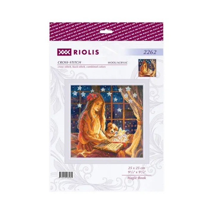 Riolis Kit de broderie Livre magique