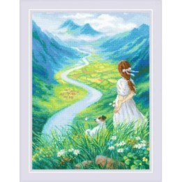 Riolis Embroidery kit Where does the river flow