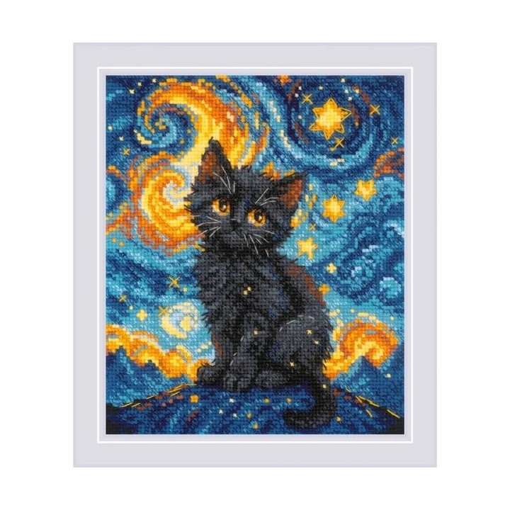 Riolis Embroidery kit Starry Cat