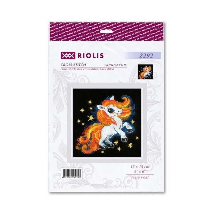 Riolis Stickset Flammenreiches Fohlen