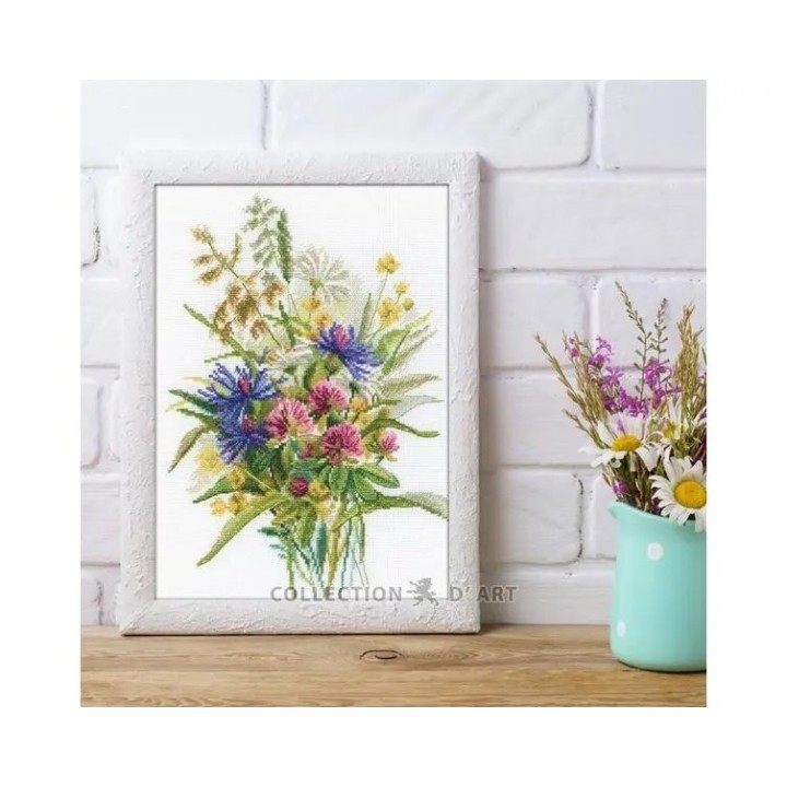 Kit de broderie Charme des herbes d'été