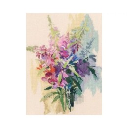 Embroidery kit Raspberry fireweed 